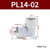 Premium White Male Thread Elbow PL8-02 Pneumatic Connector, 4-M5/6-01/10-03/12-04 Air Tube