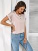 2025 Women's Summer Glossy Solid Color Short Sleeve Loose T-shirt