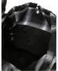 Athe Vanessabruno [Ruban] Black Check Ribbon Backpack And Shoulder Bag S Aaba6E915Bk