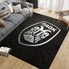 PAOK Flannel Printed Carpet, Home Sofa Decoration for Living Room & Bedroom, Non‑Slip Play Flannel Floor Mat for Game Room