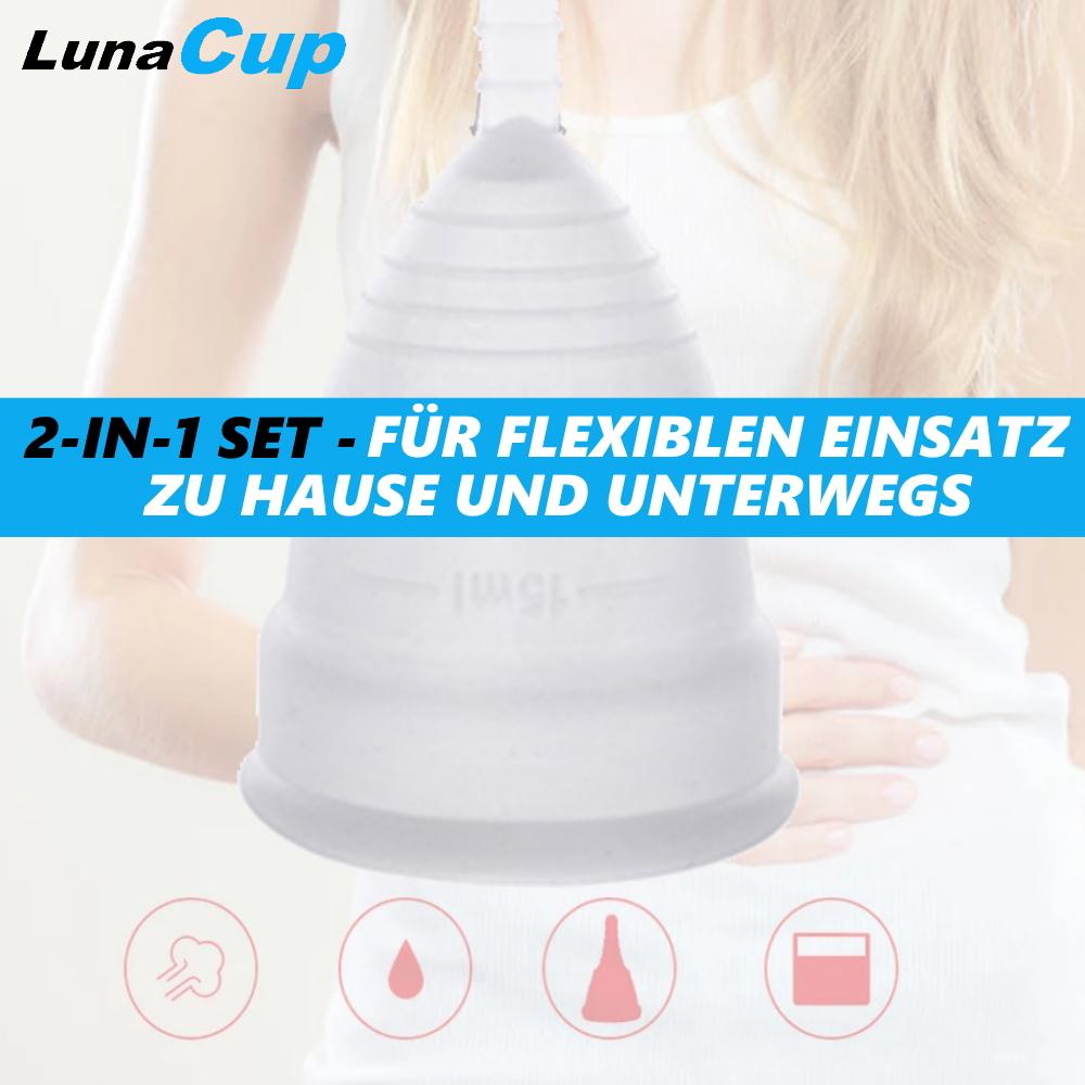 LunaCup Menstruationstasse Weiches Silikon wiederverwendbar Tampon Ersatz 2er