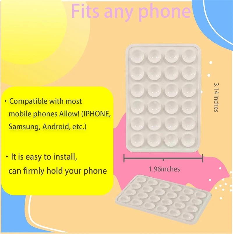 2PCS Hands Free Silicone Suction Phone Case Strong Adhesive Stand for IPhone 15 14 13 12 Pro Max Plus Samsung S24 S23 Back Cover