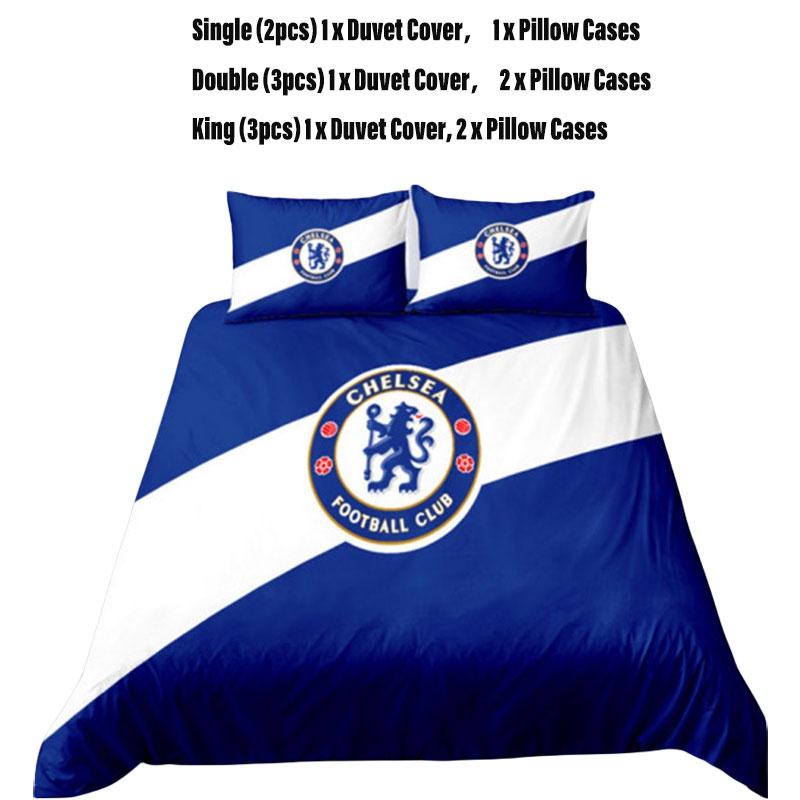 Football Bedding Set Polyester Material Includes Duvet Cover And Pillowcase
