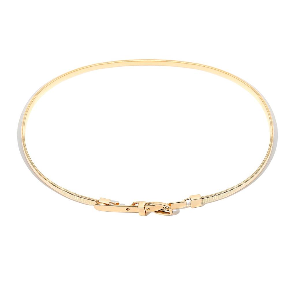 

Women Stylish Simple Bowknot All-match Thin Waist Belt Belt #1