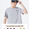 Camel Men's Round Neck Short Sleeve T-shirt
