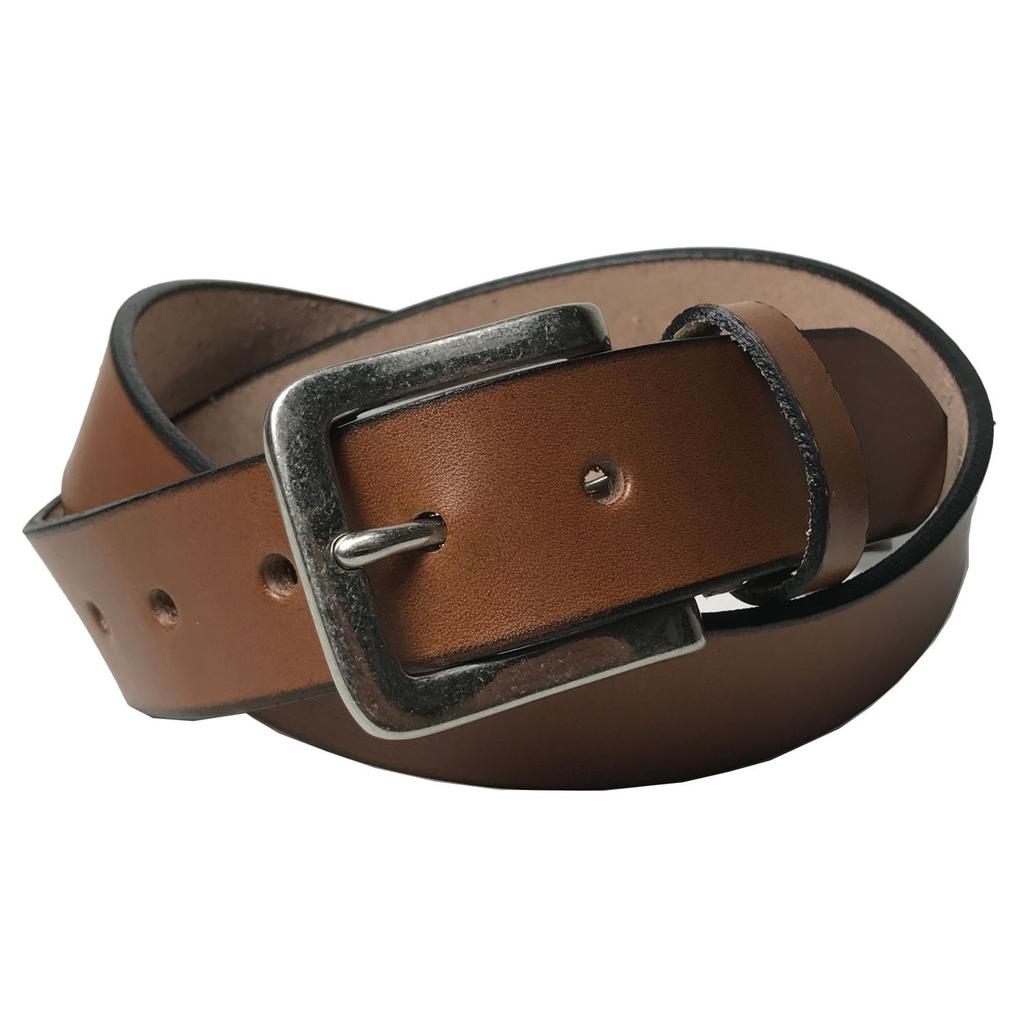 WING LEATHER Tochigi Leather Genuine Cowhide Made In Solid W003 Size Belt, Leather, Japan, Men's, Color, 35mm, Casual, (Dark Brown, M)