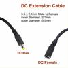 DOONJIEY 2.1x5.5mm Male to Female DC-12V Power Cable Extension Cord for CCTV