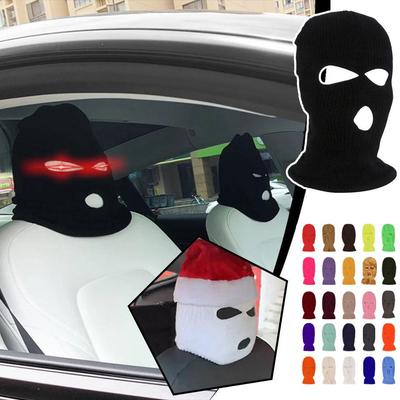 For Tesla Special Halloween Funny Seat Cover Cute Functional Decoration Car Cover Creative Cover Protector Face Headrest Co V5C5