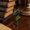 3D Printed Ancient Dragon Bust Sculpture, Realistic Scales & Spikes, One-piece Molding Decor with Multiple Colors, Compact Ornament for Living Room