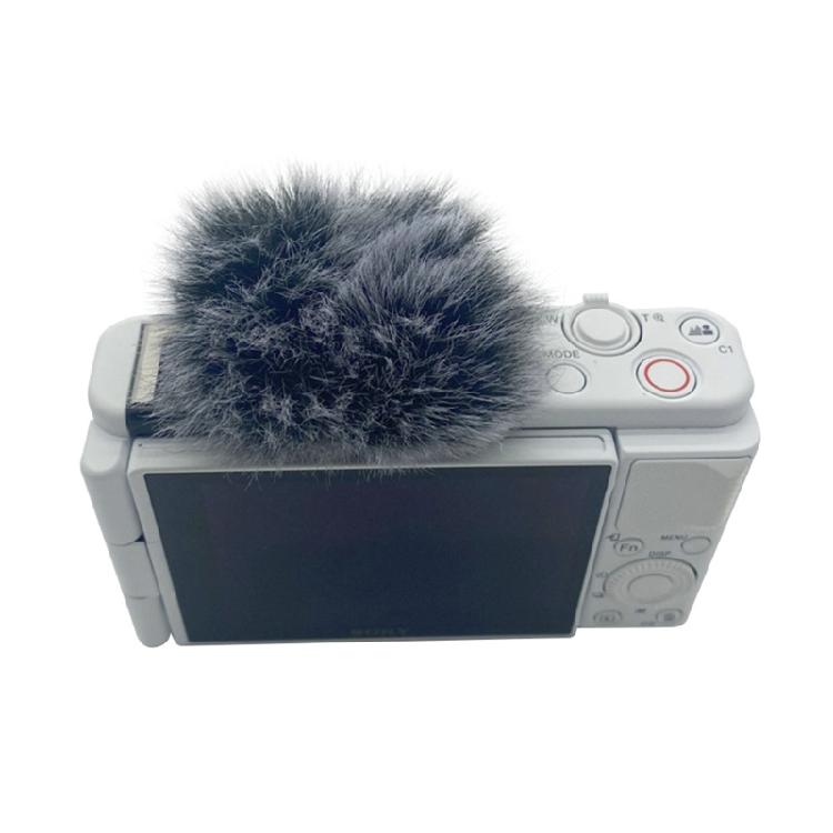 Small Reusable Plush Cover Camera Accessory for Camera Builts In Microphones Mounted On Hot Shoe Blocking Wind Noise