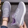 Plus Size Shoes for Women 36-41 Spring Autumn Women Lace Up Platform Wedge Mesh Breathable Flats Non-slip Sneakers Women