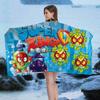 Cute Cartoon Super Zings Microfiber Blanket Quick Drying Beach Towels Oversized Printing Super Absorbent Pool Towel Blanket