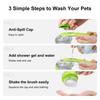 Pet Bath Brush 2 in 1 Dog Bath Brush with Built-in Shampoo Dispenser Pet Wash Brush for Bathing Dog Grooming Massage Brush