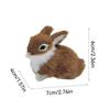 Simulation Plush Action Figures Kids Gift Simulation Rabbit Squatting Model Home DIY Decoration Rabbit Model Rabbits Decoration