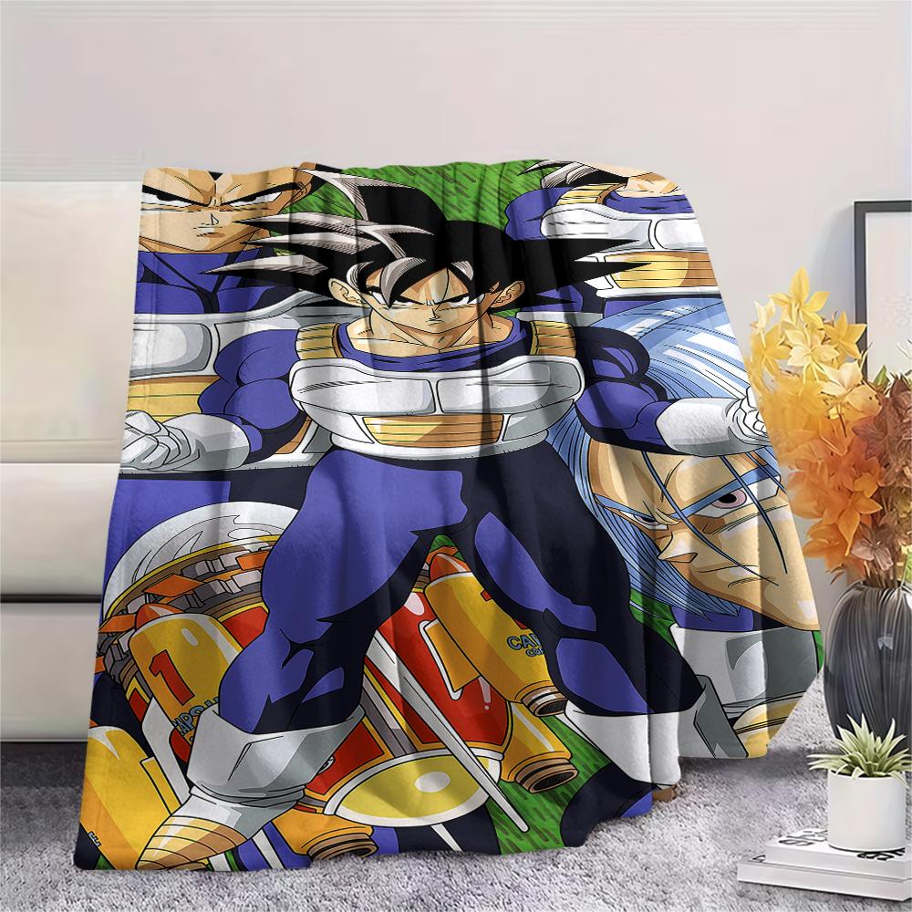 Dragon Ball characters Print Flannel Blanket,High quality Comfortable for All Seasons,Home Decor,Warmth and Comfort,Perfect for Christmas Gifts