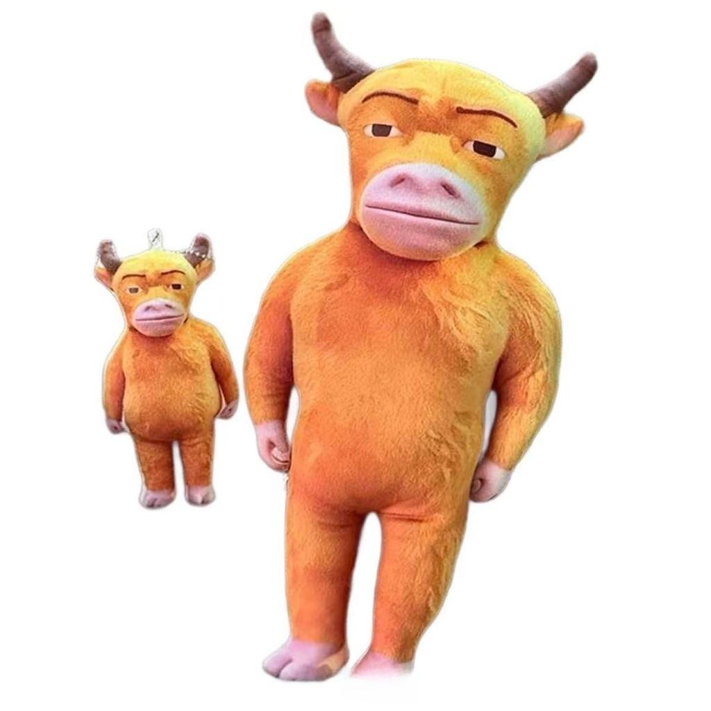Portachiavi Niu Lai con Morbido Peluche Corto per Decorazione Zaino Regalo per Amici