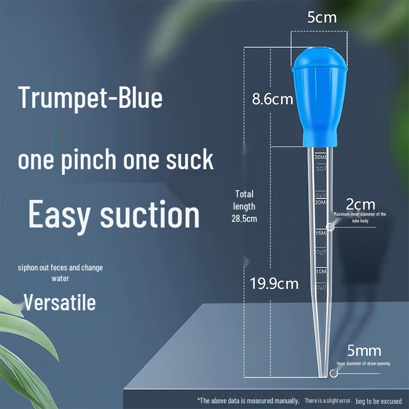 

Mini Fish Tank Siphon & Water Changer Pump for Cleaning and Feces Removal