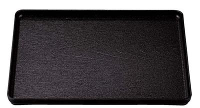 Fukui Craft Large Wood Grain Tataki Finish 11017730 A) 13-inch Tray, Black, SL,