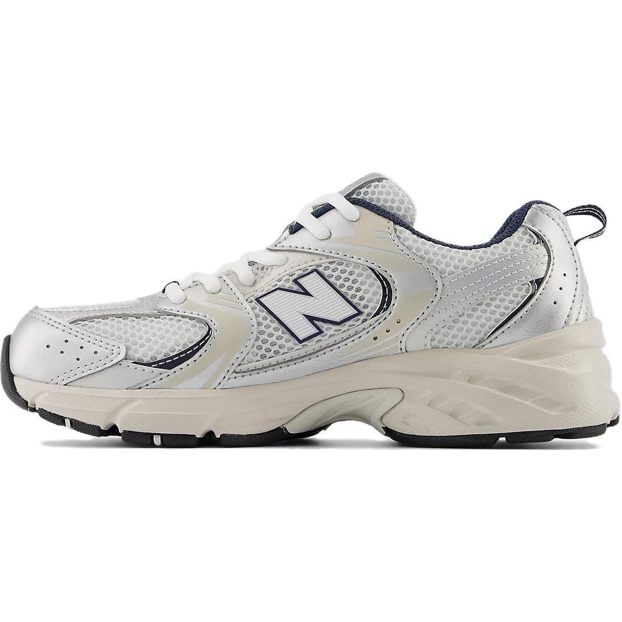 

Новые Новые Баланс NB 530 Амортизирующие и Дышащие Низкие Детские Кроссовки для Бега Белый Синий Серебристый Подростки GR530KA 40