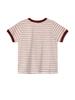 LA MAISON STUDIO Maison Hibiscus Stripe Ringer Short Sleeve Deepred(Fcg2Ts764W)
