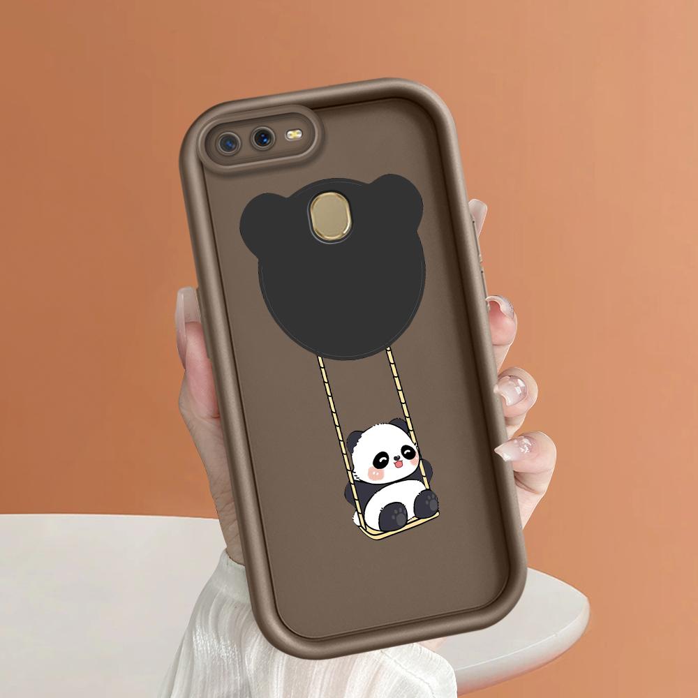 Soft Silicone Square Ladders Cartoon Pattern Full Cover Camera Protection Shockproof Case for OPPO Reno Realme OnePlus