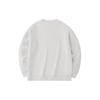 Anta Lifestyle Series Letter Round Neck Pullover Loose Sweatshirt Unisex Sweatshirt Stone-White 152338701-1