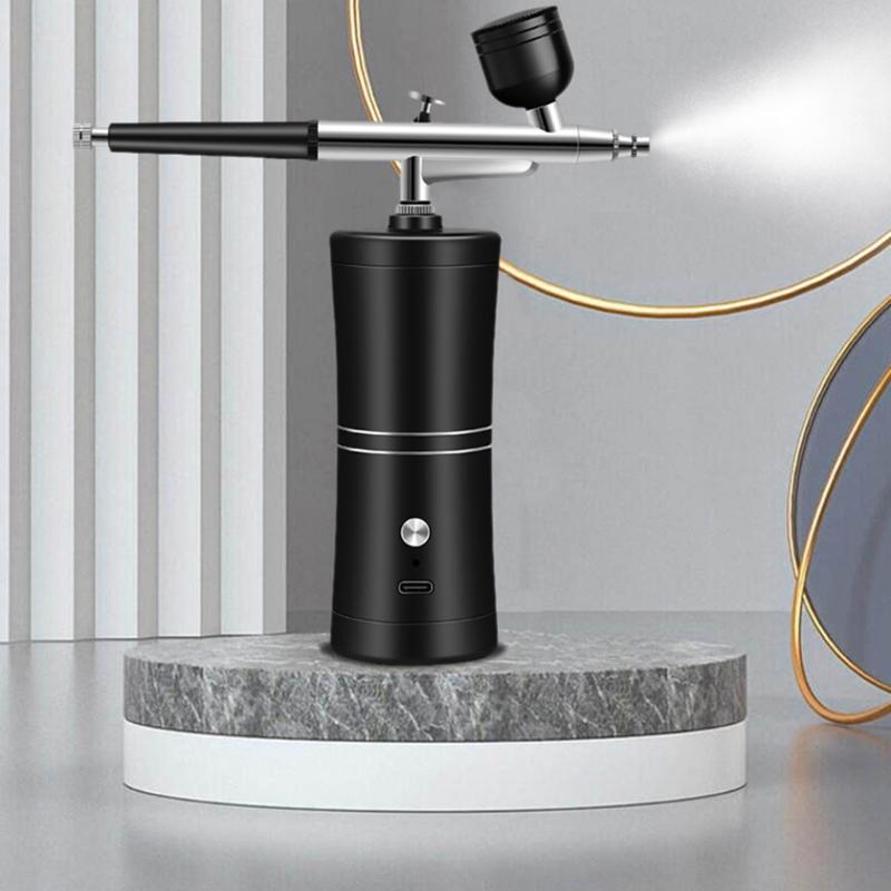 Airbrush, Spray Guns Set with Compressor, Portable Wireless Airbrush Kit and Rechargeable Hand Airbrush 3 Gear