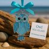 Handcrafted Bird Ornament with Blessing Card Unique Coastal-Inspired Bird Decoration for Christmas Tree And Home Artistic Bird Keepsake