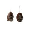 2/4PCS Christmas 3D Pinecone Candles Christmas Atmosphere Photography Arrangement Props Creative Home Decoration Ornaments