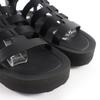 Pristine HERMES Sandals Jupiter Gladiator black Women 37 Used