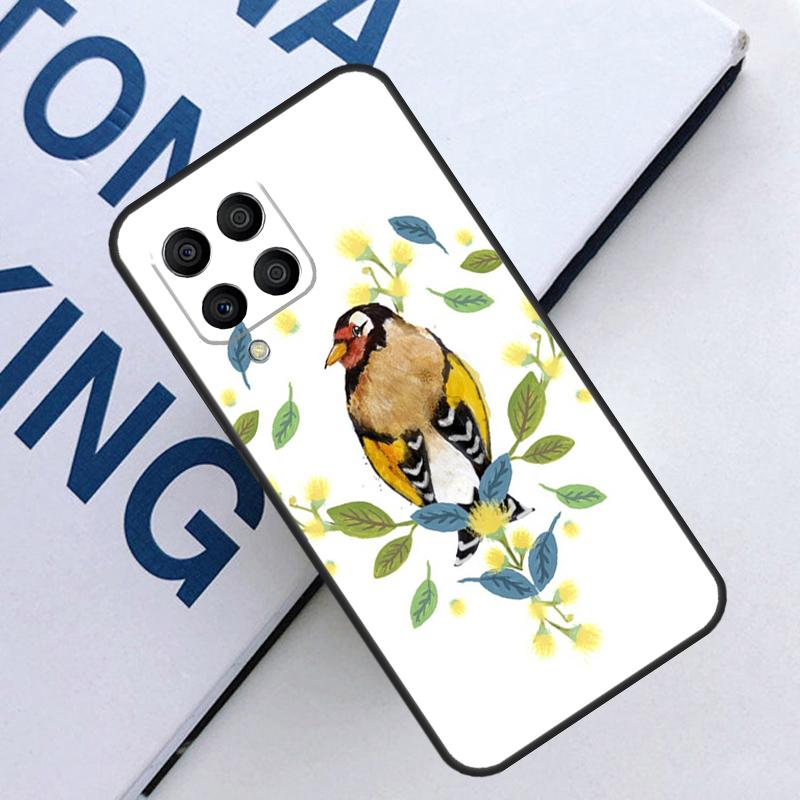 European Goldfinch For Samsung Galaxy M31 M55 M15 M11 M21 M13 M33 M35 M53 M14 M34 M54 M12 M32 M52 M06 M16 Case