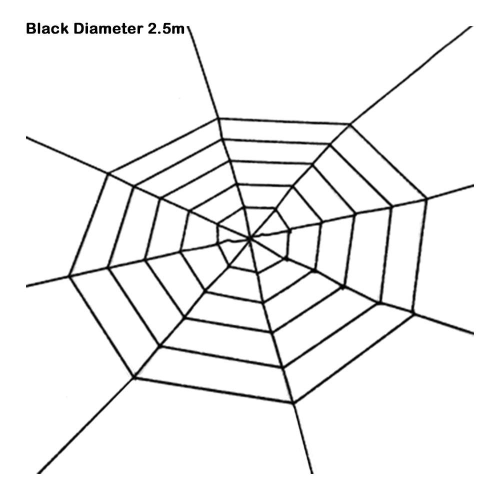 150cm/250cm Riesiges Spinnennetz Schwarz/Weiß Halloween Dekoration Gruseliges Riesenspinnennetz Horror Requisiten Spukhaus
