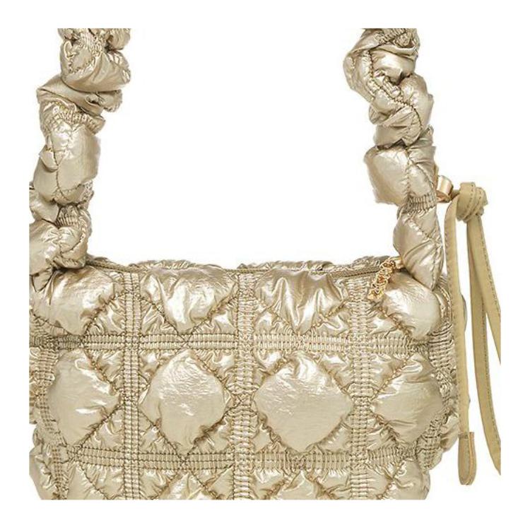 New CARLYN Nylon One Shoulder Handbag Regular Women's Gold H73101010D