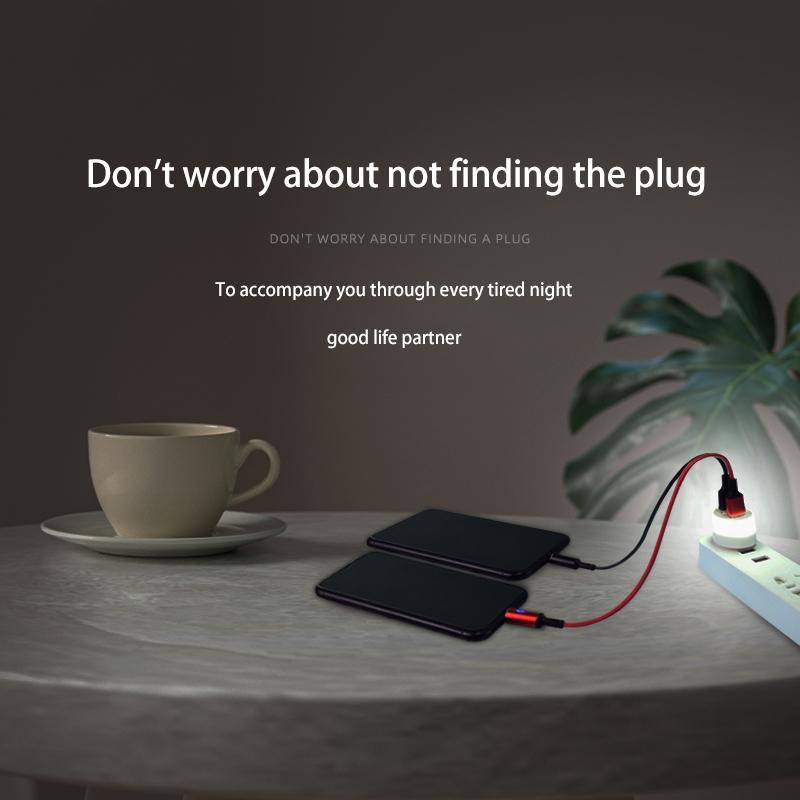 USB Night Light Mini LED Night Light USB Plug Lamp Power Bank Charging USB Book Lights Reading Eye Protection Lamps