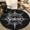 1 Stück Slipknot Band Logo Büro Runder Teppich Perfekt für das Büro Rutschfeste Rückseite, Dekorative Fußmatte yy250916009