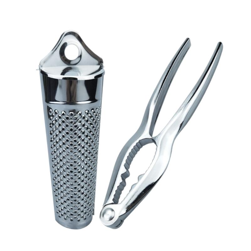 

Ergonomic Kitchen Tool Feature Nonrust Steel Nutcrackers and Grater for Nut Cracking Grating Perfect for Baking Salads 1