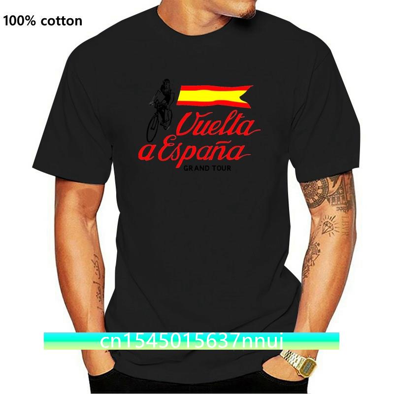 

Новая футболка Vuelta A Espana с принтом мужская винтажная испанская футболка для велоспорта футболка для велоспорта Grand Tour Spain Race Bike S