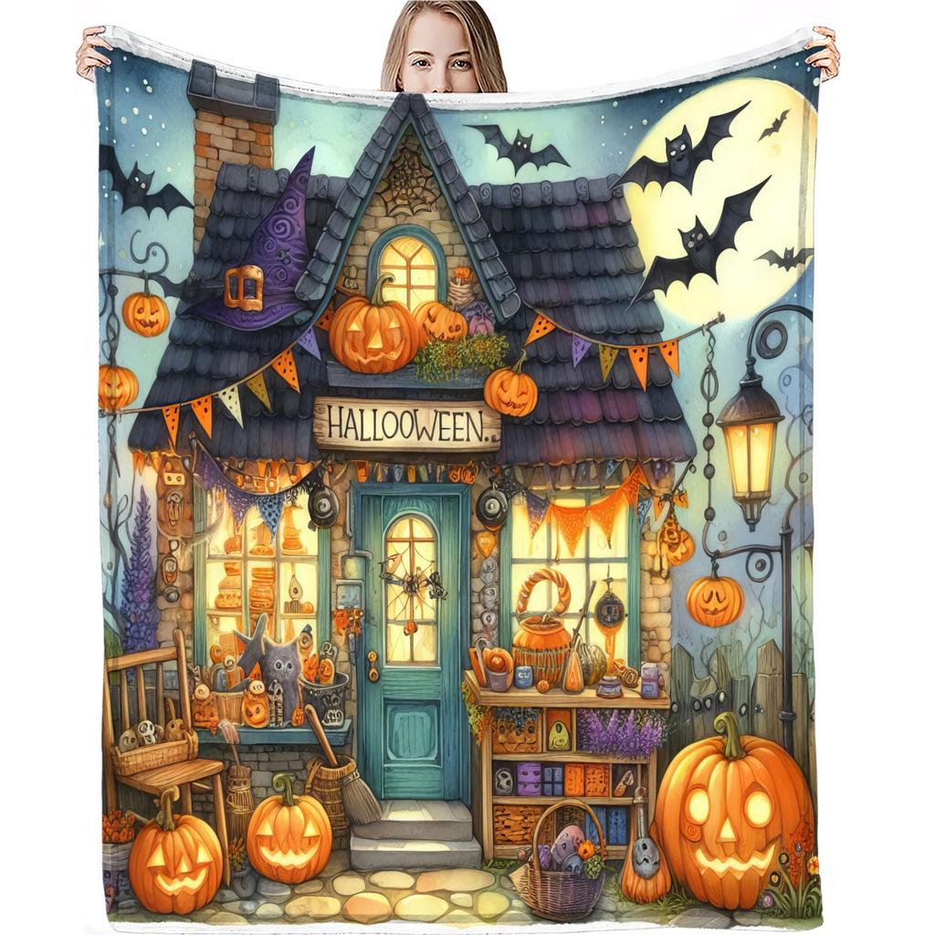 Halloweenská deka s potiskem