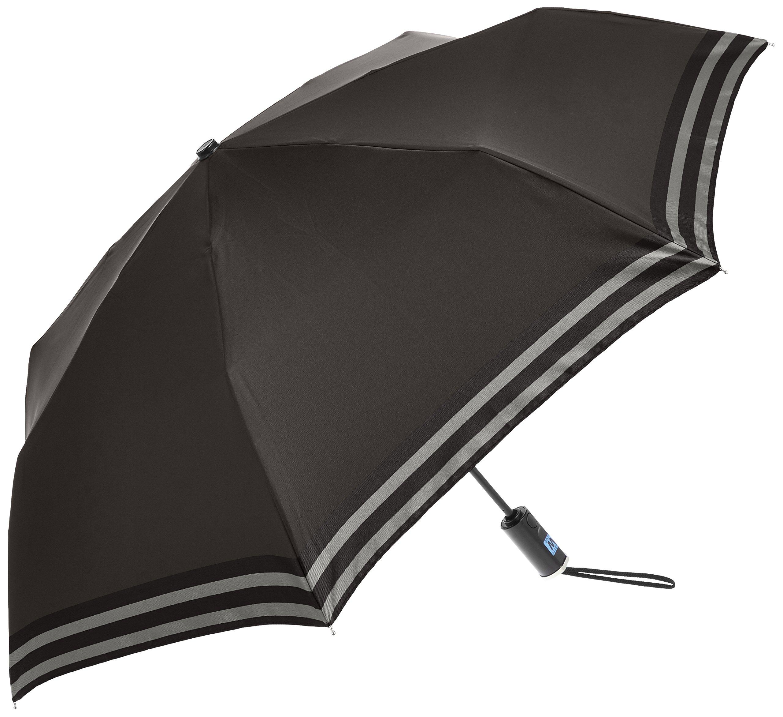 

LANVIN en Bleu Lanvin on Blue Folding Umbrella Border Gray Japan F [MOONBAT] (LBANR) Men s [Automatic Open/Close] Yarn-dyed Men s (FREE Size)