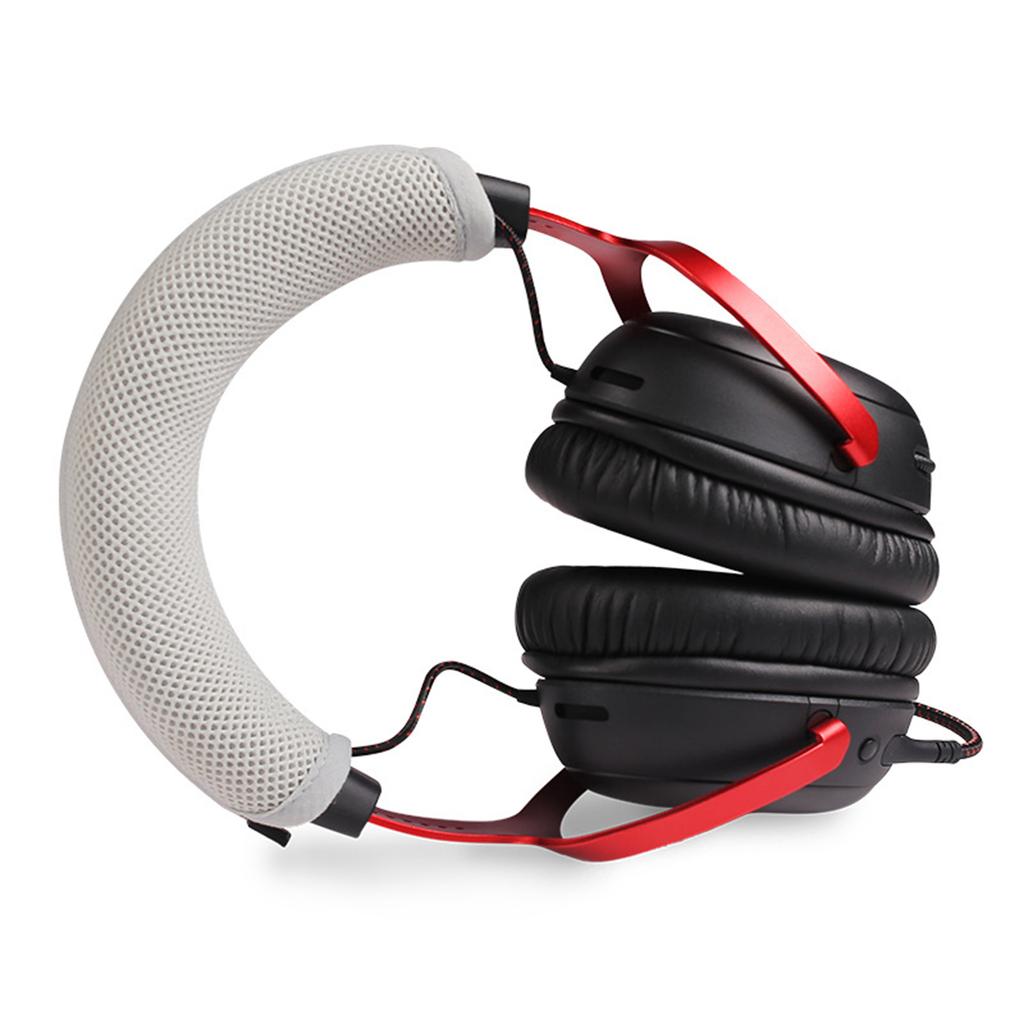 Nylon Mesh Headphone Headband Cover Replacement Headband Sleeve with Zipper Washable for HyperX Cloud III Headset