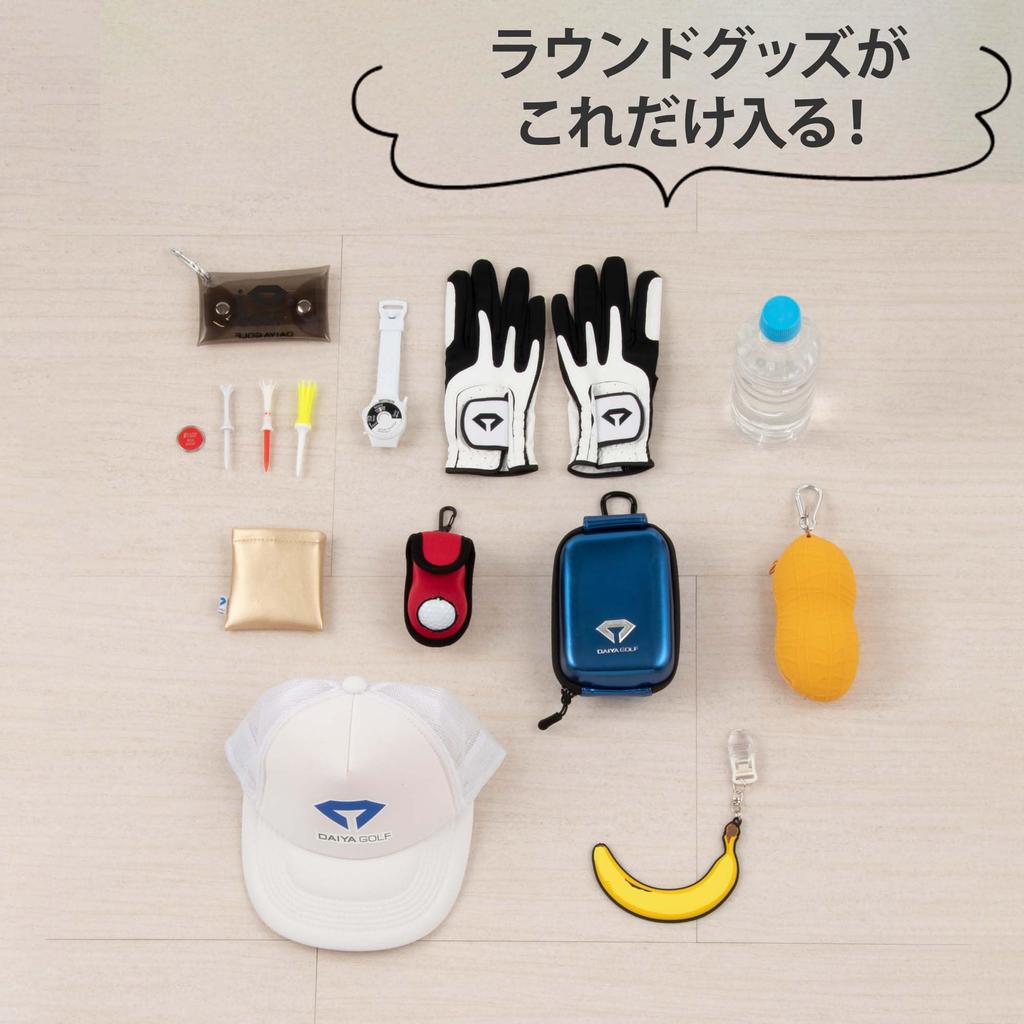 DAIYA GOLF Diamond Tote Mini Ultra Multiple Sorting Golf Tote Golf Round Cart Shoe Pocket A Camouflage Bag, Tote, Lightweight, Storage, Pockets, Bag,