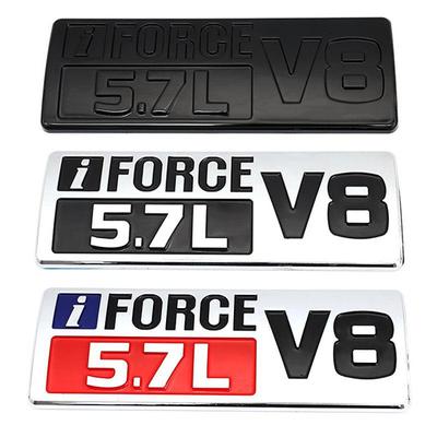 IFORCE 5.7L V8 Logo Araba Çıkartmaları Otomatik Rozet Amblem Çıkartmaları Oyuncak/ota Tundra Prado Corolla Highlander Venza Hiace Previa SEQUOIA