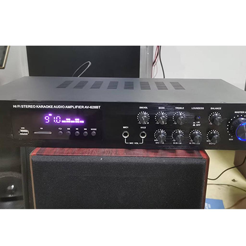 120x2W+80Wx2+80W Music Amplifier With Bluetooth-compatible 5.1 USB Card Slot And FM Radio For Home Entertainment