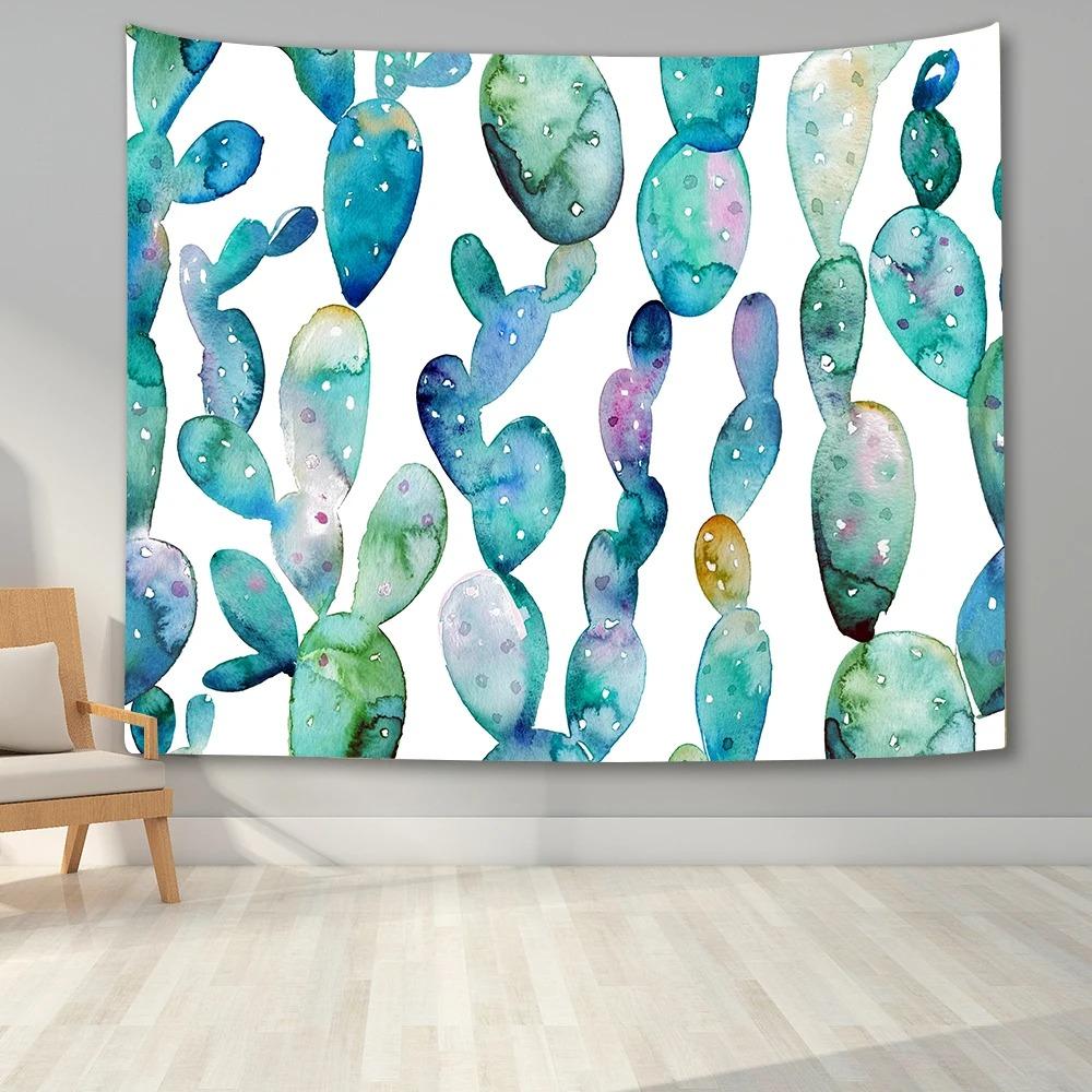 Office Living Room Tapestry Tropical Plant Leaves Hanging Cloth Home Wall Decoration Tapestry