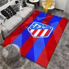 "Red and Blue Striped Carpet with Shield Emblem for Home Decor" Suitable for use as an anti-slip for living room bedroom sofas