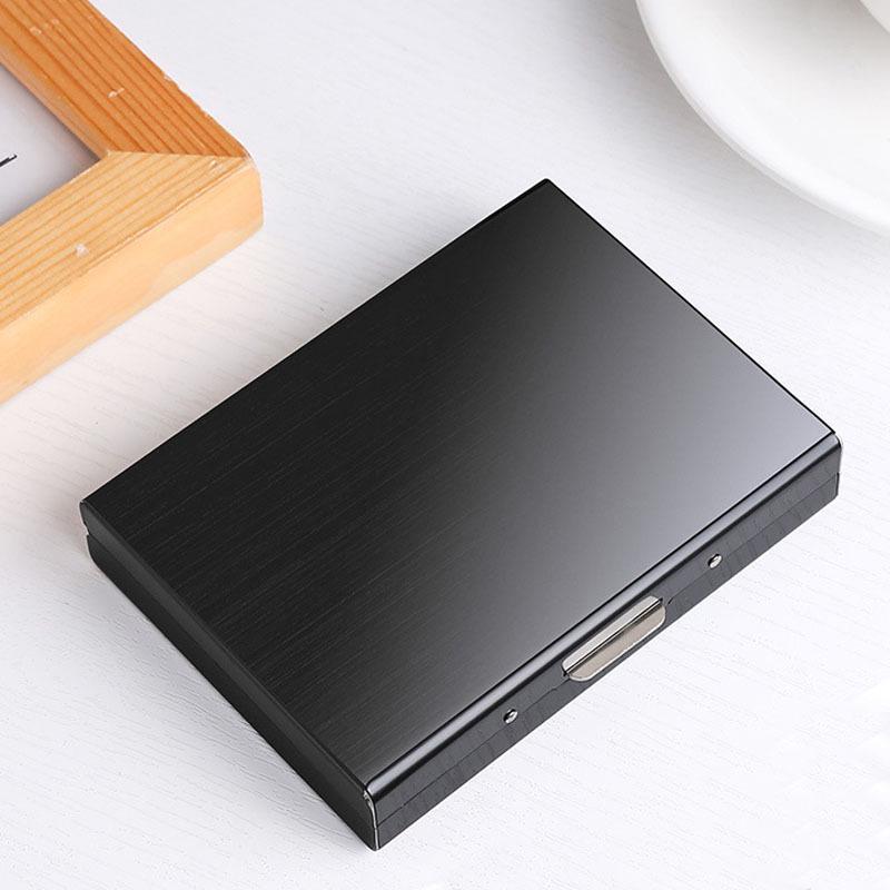 Stainless Steel 10-Card Metal Wallet & Case for Credit/Business Cards