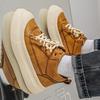 High-top Shoes Winter Retro Casual Mid-top Board Shoes Youth Sports Thick-soled Inner Height-increasing Big Head Shoes