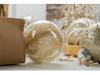 Acryl Weihnachtsbaumschmuck: 9-teiliges Set - 8 cm Schaumstoff-Hängekugeln mit Schneeflocken-Transparentdesign