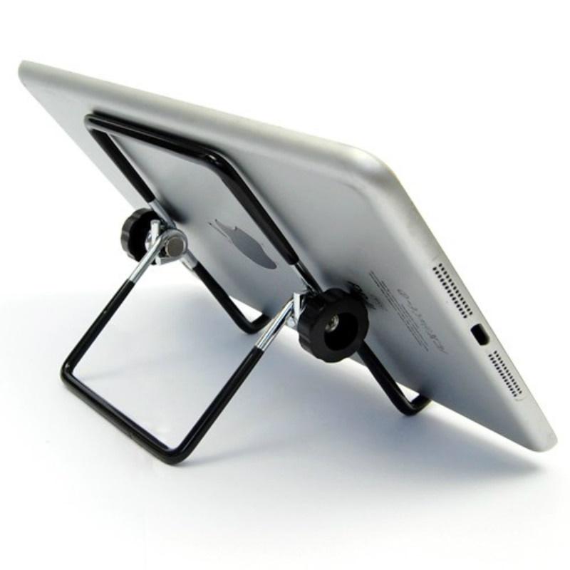 1 Pcs Desktop Metal Steel Multi-angle Non-slip Portable Foldable Adjustable Stand Holder Pad Tablet Stand Holder ZH