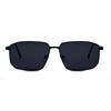 Celebrity Style Polarized Metal Square Frame Sunglasses for Driving and Fishing